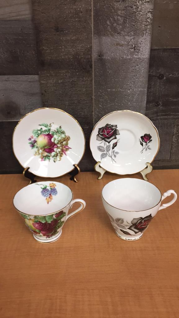 6) DEMITASSE TEACUP & SAUCER SETS