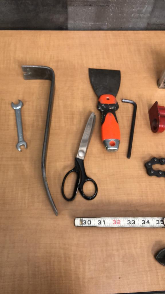 RAILROAD SPIKES AND CONTRACTOR TOOLS