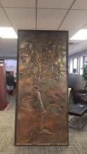 LARGE TREE ART COPPER PANEL BY KEITH CHEW