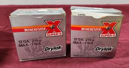 2 Boxes, Winchester Drylok 12 Gauge Shells, 2-3/4in, 50 Shells