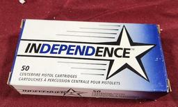 Independence Box of 9mm Luger, 50 Rounds 115gr FMJ, w/ Some .22 Ammo