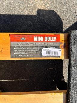 Group of 4 Mini-Dolly 1,000 lb Capacity, 18in x 12in x 5in