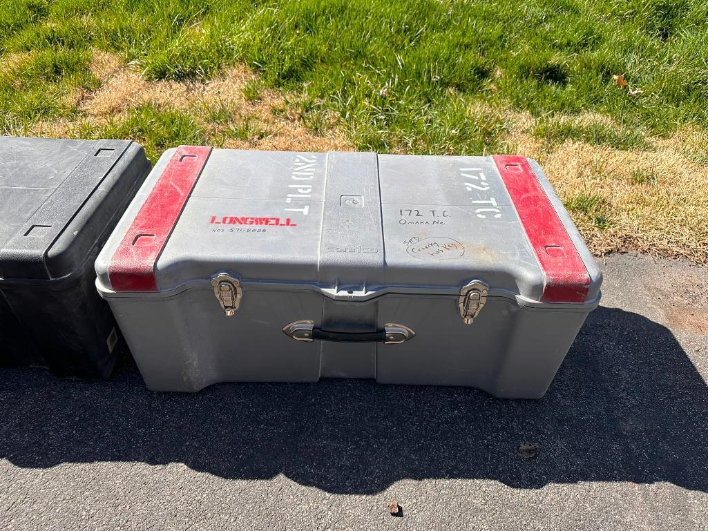 Pair of Modern Military Foot Lockers / Trunks