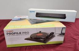 Lot of 2 Ion USB Turntable & Computer Sound Bar