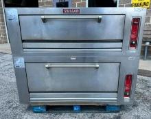 Vulcan Double Deck Pizza Ovens on Stand, Exc. Cond. Very Clean, Model: 7018A1T & 7019A1B