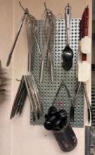 Large Assortment of NSF Kitchen Tongs, Whisks, Spatulas