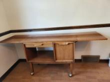 Basic-Witz Mid-Century Modern Table Cart, Side Storage Table, Waynesboro VA