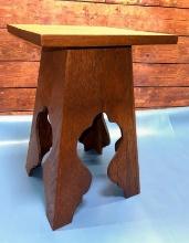 Arts and Crafts Wood Stool