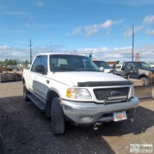 2001 FORD F-150, 5.4L TRITON, 4X4, CREW CAB, SHORT BED. UNKNOWN MECHANICAL PROBLEMS. RECONSTRUCTED T