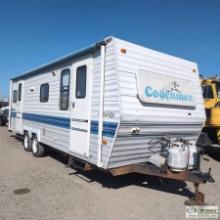 CAMPER TRAILER, 1993 CATALINA COACHMAN 269SL. SLIDE OUT LIVING ROOM, CANOPY. BUMPER PULL, 2 5/16 BAL