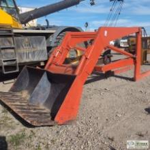 TRACTOR ATTACHMENT, FRONT END LOADER, 77.5IN BUCKET, 38IN WIDE FRAME