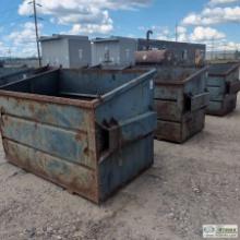 3 EACH. DUMPSTERS, APPROX 43IN DEEP X 72IN WIDE X 41IN HIGH, STEEL CONSTRUCTION