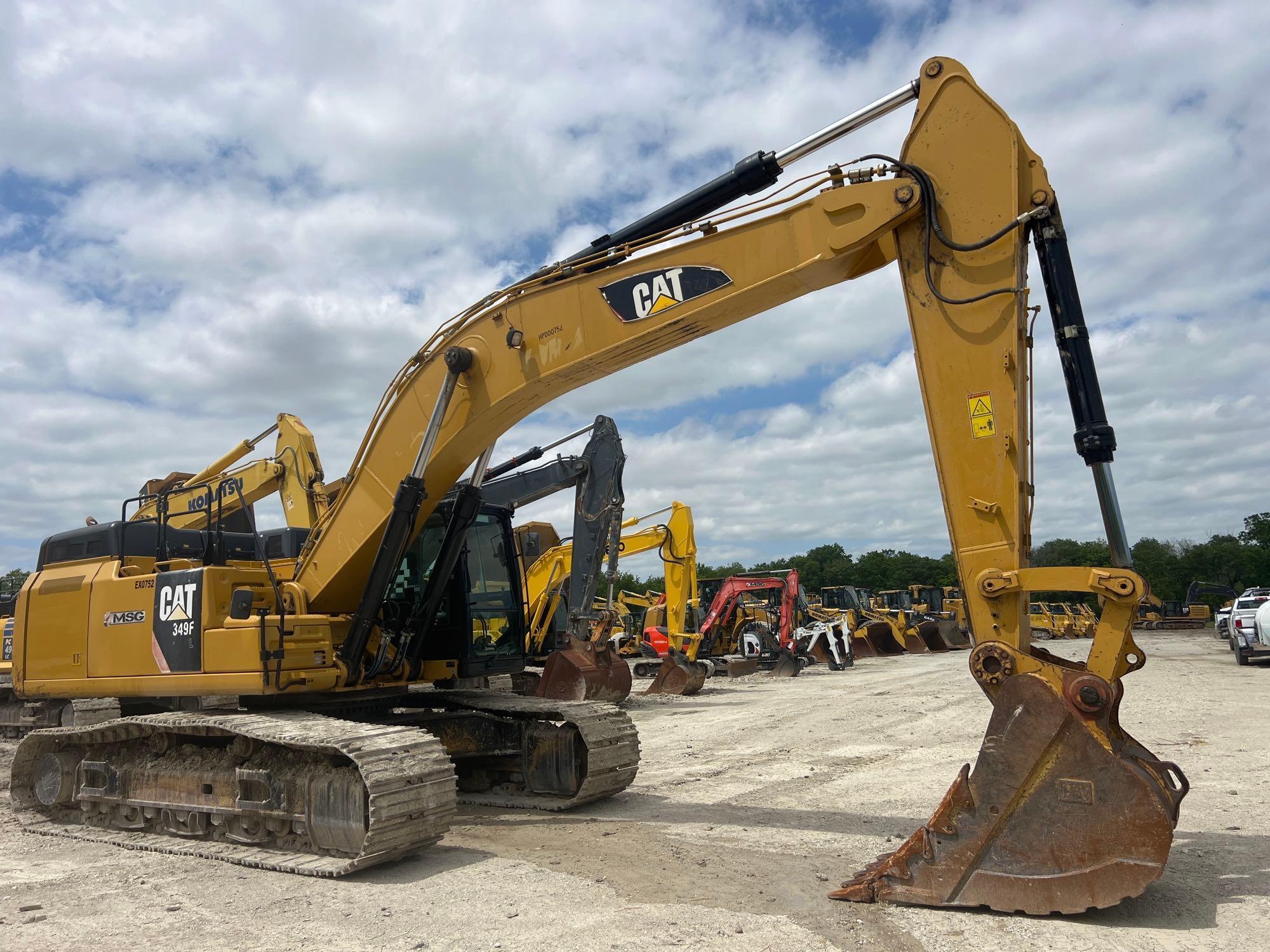 2016 CAT 349FL HYDRAULIC EXCAVATOR SN:CAT0349FVHPD00752 powered by Cat C13 diesel engine, 428hp,