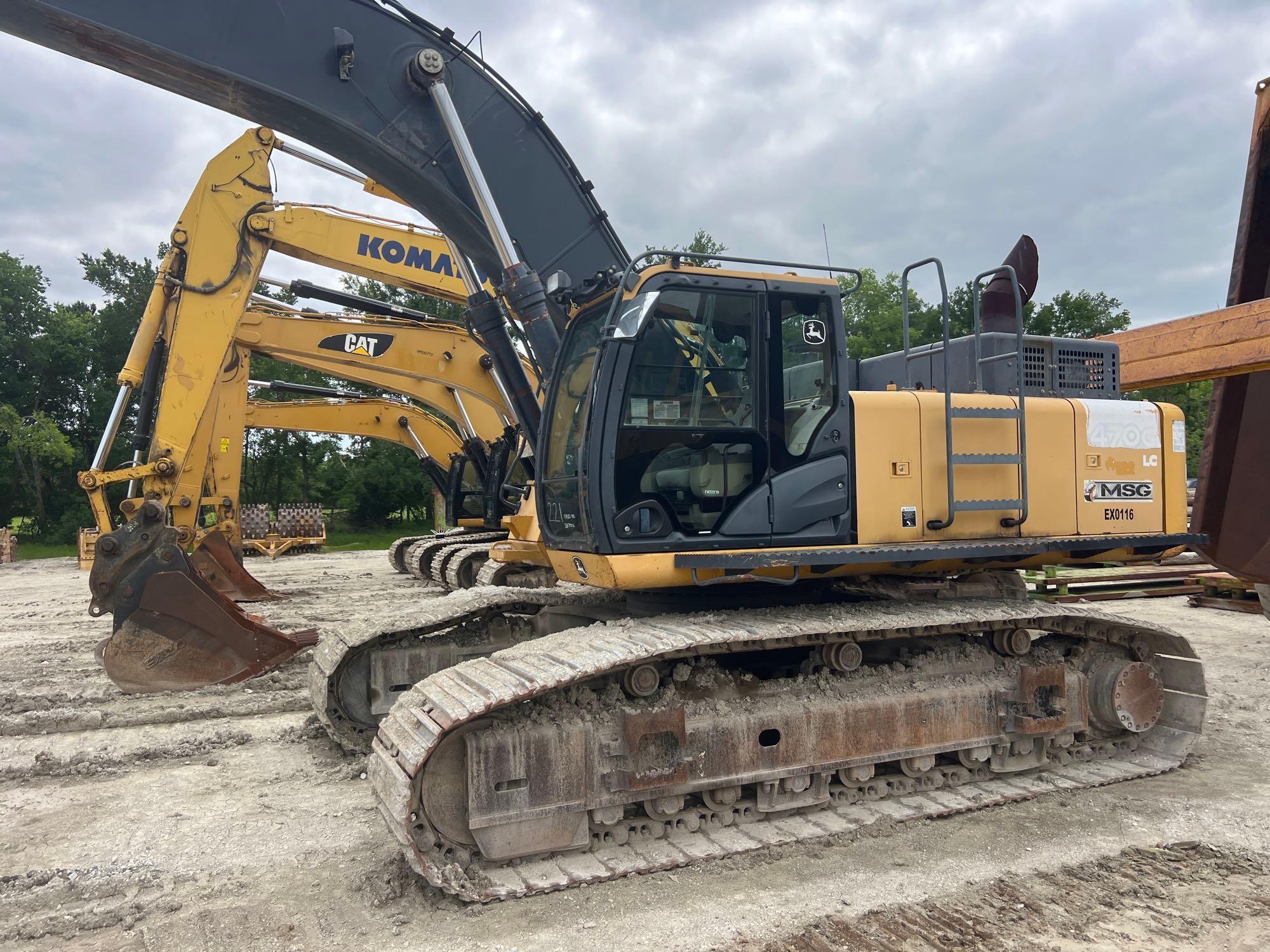 2011 JOHN DEERE 470G LC HYDRAULIC EXCAVATOR SN:1FF470GXVBE470116 powered by John Deere PSS 6135