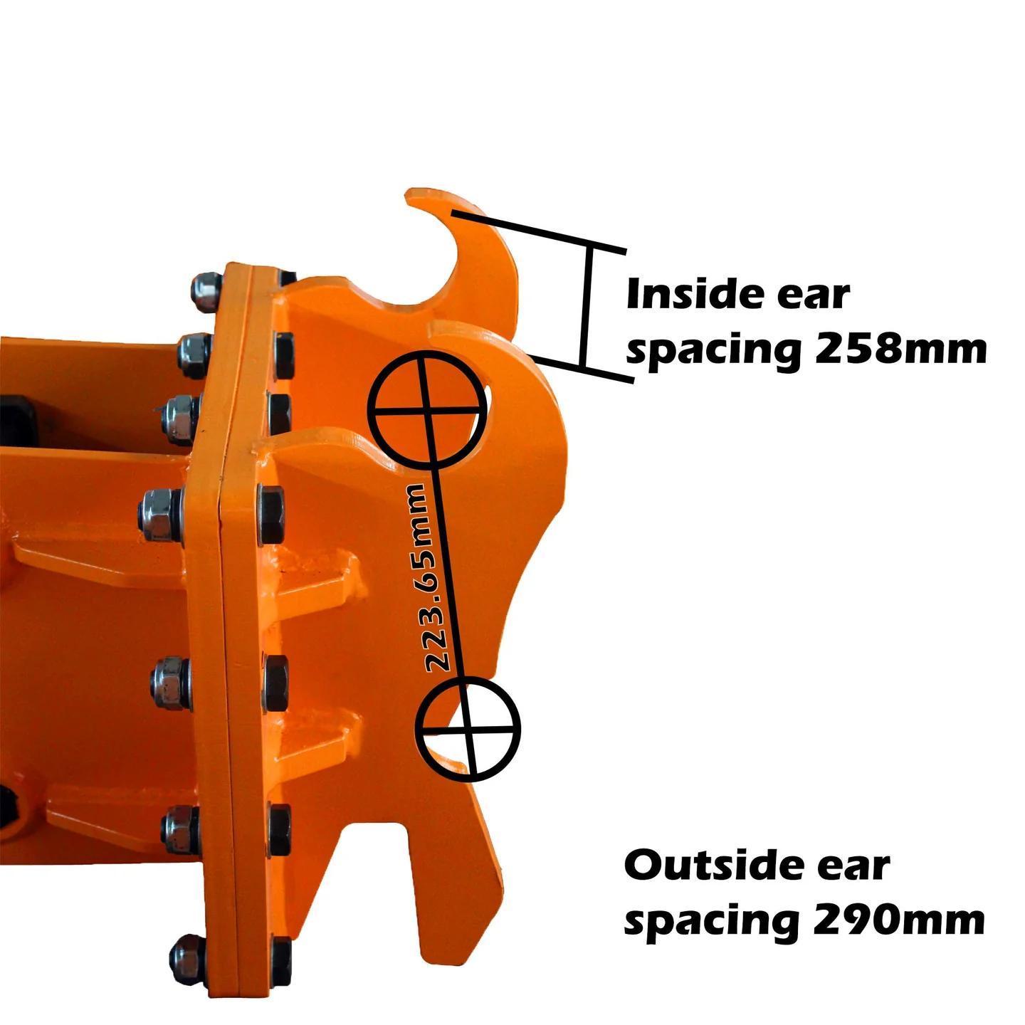 TRACTOR LOADER BACKHOE ATTACHMENT NEW TMG Industrial 4-7 Ton Excavator/Backhoe Hydraulic Hammer