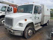 2003 FREIGHTLINER STAKE TRUCK VN;1FVABPAL63D:M00856 powered by diesel engine, equipped with