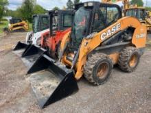 CASE SV280 SKID STEER SN:443845 powered by diesel engine, equippe with EROPS, air, heat, auxiliary