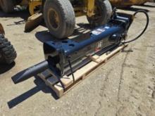 CAT H140DS HYDRAULIC HAMMER fits 50-80,000lb machines, equipped with chisel bit.