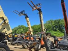JLG 1255 TELESCOPIC FORKLIFT SN:63744 4x4, powered by Cummins diesel engine, equipped with EROPS,