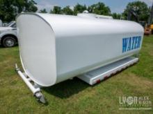 UNUSED SPLASH 13FT. 3,500 GALLON WATER TANK, SN: 943, 3/16 Shell, 2 baffles, dished heads, 2 front