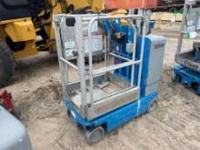 2017 GENIE GR-12 SCISSOR LIFT SN:GRP-50473 electric powered, equipped with 12ft. Platform height,