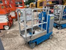 2017 GENIE GR-12 SCISSOR LIFT SN:GRP-50454 electric powered, equipped with 12ft. Platform height,