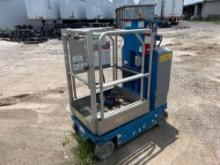 2017 GENIE GR-12 SCISSOR LIFT SN:GRP-50582 electric powered, equipped with 12ft. Platform height,