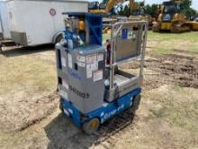2015 GENIE GR-12 SCISSOR LIFT SN:GR15-39545 electric powered, equipped with 12ft. Platform height,