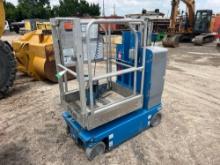 2017 GENIE GR-12 SCISSOR LIFT SN:GRP-50360 electric powered, equipped with 12ft. Platform height,