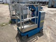 2017 GENIE GR-12 SCISSOR LIFT SN:GRP-50336 electric powered, equipped with 12ft. Platform height,