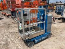 2017 GENIE GR-12 SCISSOR LIFT SN:GRP-50444 electric powered, equipped with 12ft. Platform height,