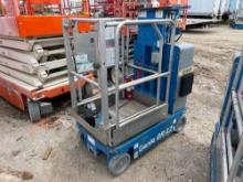 2017 GENIE GR-12 SCISSOR LIFT SN:GRP-50540 electric powered, equipped with 12ft. Platform height,