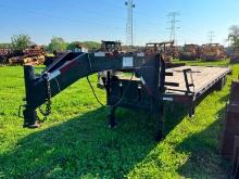 27FT. GOOSENECK TRAILER VN:N/A equipped with 102in. X 27ft. deck with 5ft. beaver tail, rear ramps,