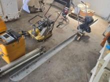 GAS POWERED VIBRATING SCREED W/ 16FT. SCREED SUPPORT EQUIPMENT