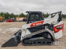 2023 BOBCAT T76 RUBBER TRACKED SKID STEER SN:7673 powered by diesel engine, equipped with rollcage,