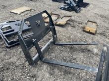 NEW 42IN. FORKS W/ 45IN. FRAME SKID STEER ATTACHMENT