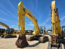 KOBELCO SK330LC HYDRAULIC EXCAVATOR SN:1070 powered by diesel engine, equipped with Cab, air, heat,
