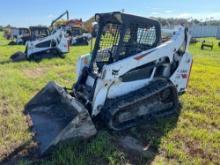 2018 BOBCAT T590 RUBBER TRACKED SKID STEER SN:ALJU26514 powered by diesel engine, equipped with