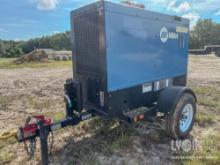 2019 MILLER BIG BLUE 500PRO WELDER SN:MK040281R equipped with 500AMPS, trailer mounted.
