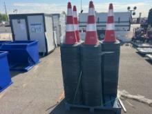 NEW (50) TRAFFIC CONES NEW SUPPORT EQUIPMENT