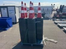 NEW (50) TRAFFIC CONES NEW SUPPORT EQUIPMENT