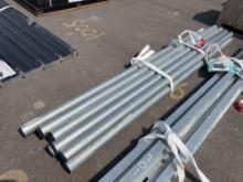 NEW (10) 3.5IN. X 10FT. GALVANIZED STEEL CONDUIT NEW SUPPORT EQUIPMENT