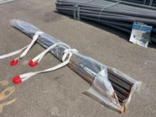 NEW (90) #4, 1/2IN. X 10FT. STEEL REBAR NEW SUPPORT EQUIPMENT