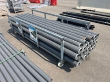 NEW (30) 4IN. X 10FT. GREY UPVC RIGID NON-METALLIC CONDUIT NEW SUPPORT EQUIPMENT