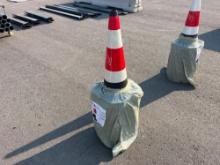 NEW (20) PACK SAFETY CONES NEW SUPPORT EQUIPMENT 15in.X 27in.