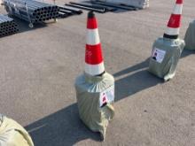 NEW (20) PACK SAFETY CONES NEW SUPPORT EQUIPMENT 15in.X 27in.