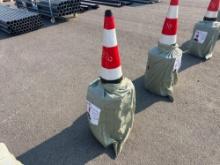 NEW (20) PACK SAFETY CONES NEW SUPPORT EQUIPMENT 15in.X 27in.