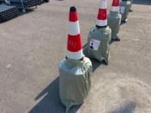 NEW (20) PACK SAFETY CONES NEW SUPPORT EQUIPMENT 15in.X 27in.