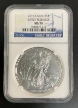 2015 US Silver Eagle $1 NGC MS 70