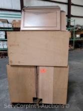 Lot on Pallet of 6-Piece Tan Cabinets